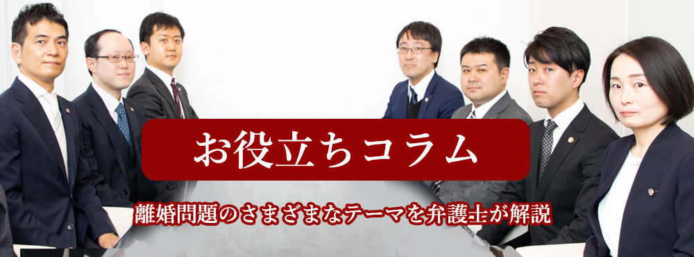 お役立ちコラム<br /><small>離婚問題のさまざまなテーマを弁護士が解説
