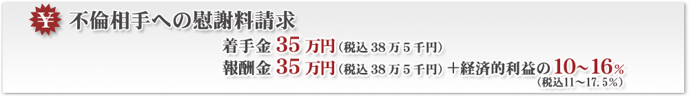 不倫相手への慰謝料請求