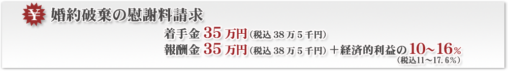 婚約破棄の慰謝料請求