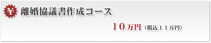 離婚協議書作成コース