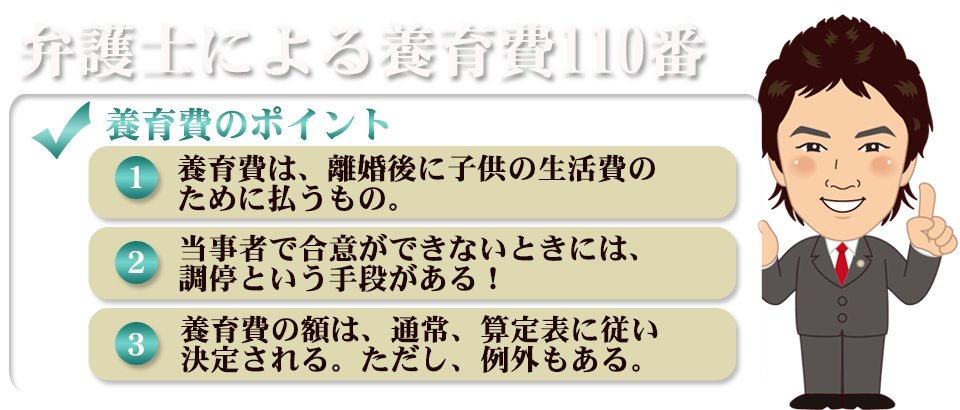 弁護士による養育費110番