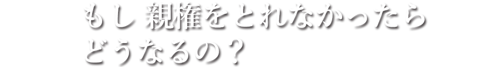 もし親権をとれなかったらどうなるの？