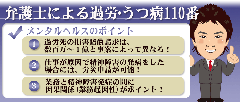 弁護士による過労・うつ病1110番