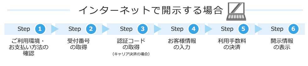 インターネットで開示する場合